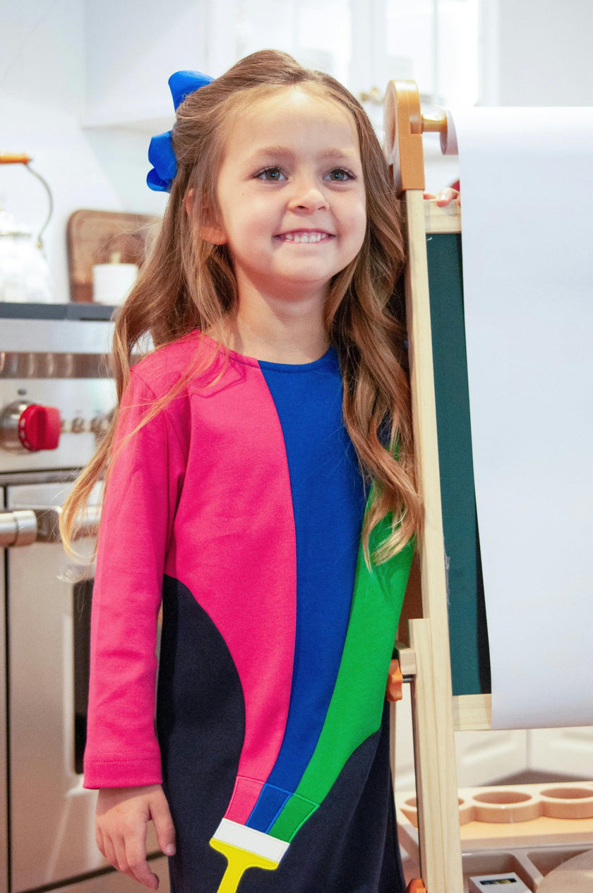 Knit Dress With Paintbrush