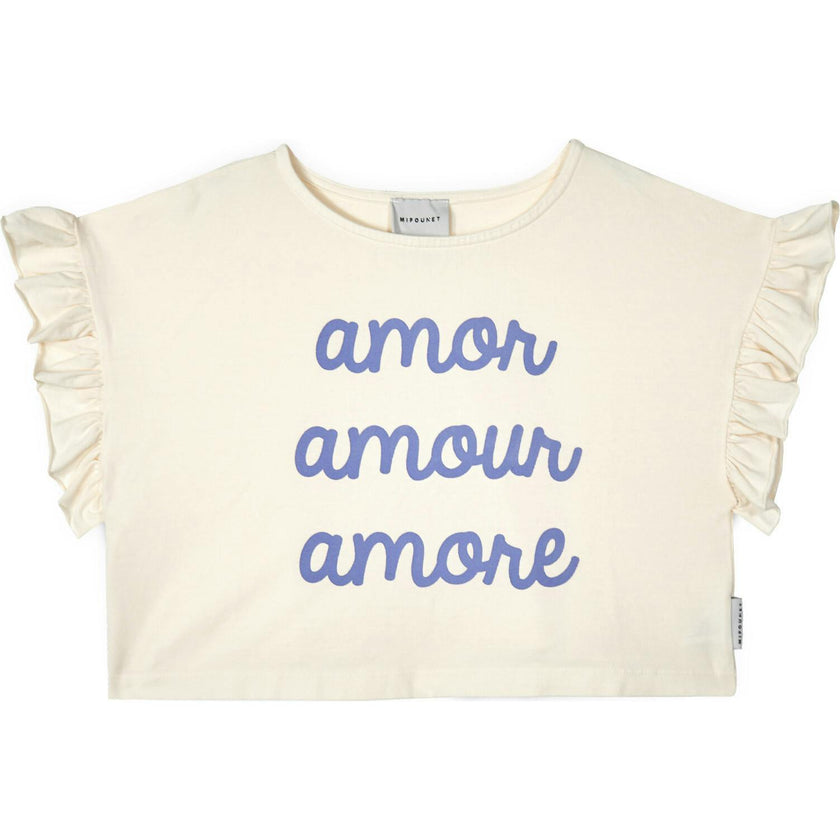 Mipounet SS26 Amour, T Shirt Ecru