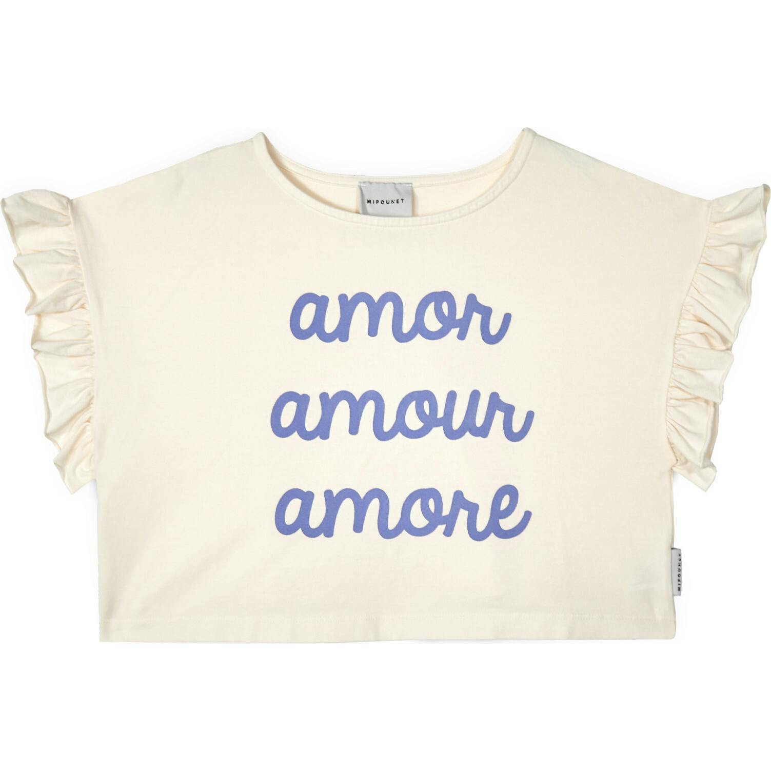 Mipounet SS26 Amour, T Shirt Ecru