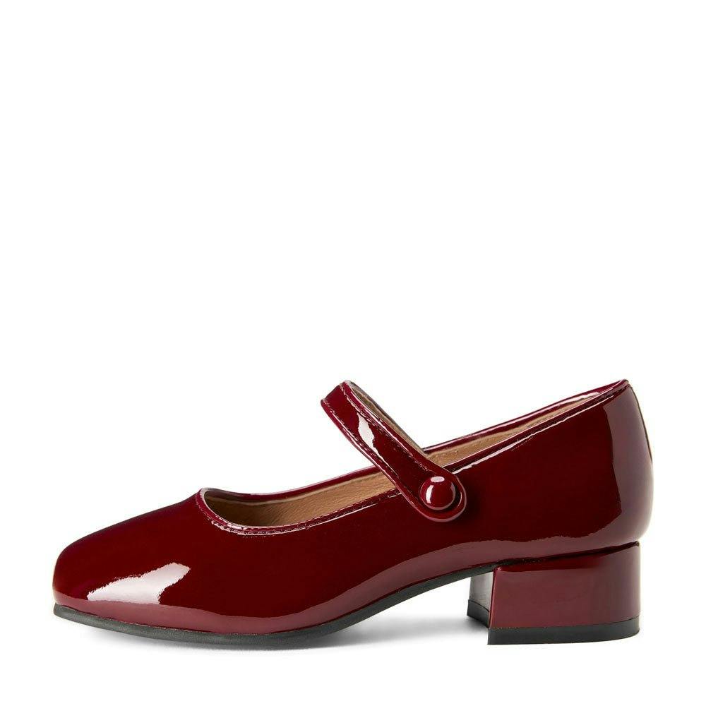 Holly Square Toe Buckle Strap Heels