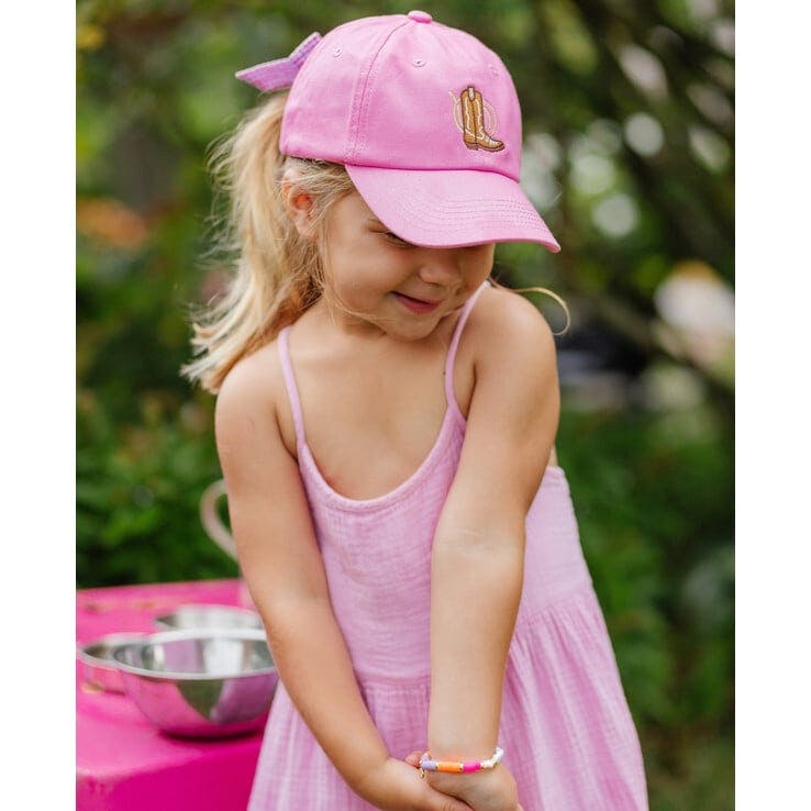 Cowboy Boot Bow Baseball Hat