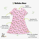 Despicable Me 4: Minions Always Popping Bamboo Girls' Short Sleeve Dress