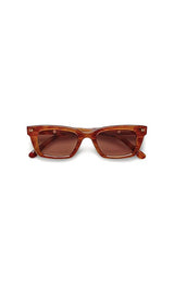Ruby Sunglasses in Dark Tortoise Stripe