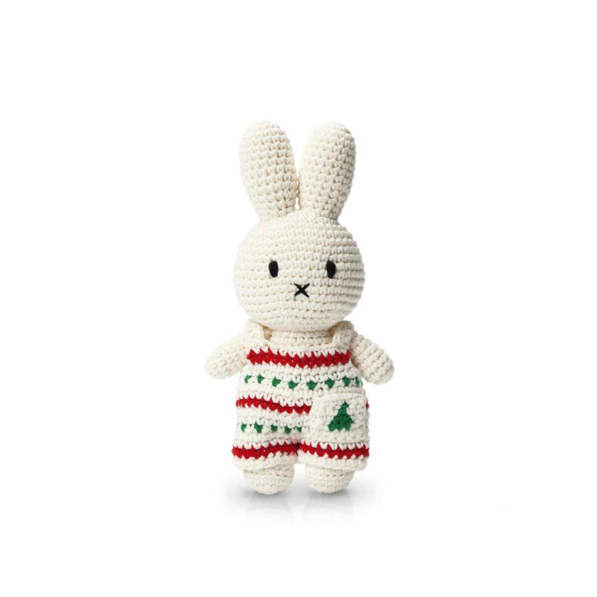 Miffy in Christmas Crochet Dress