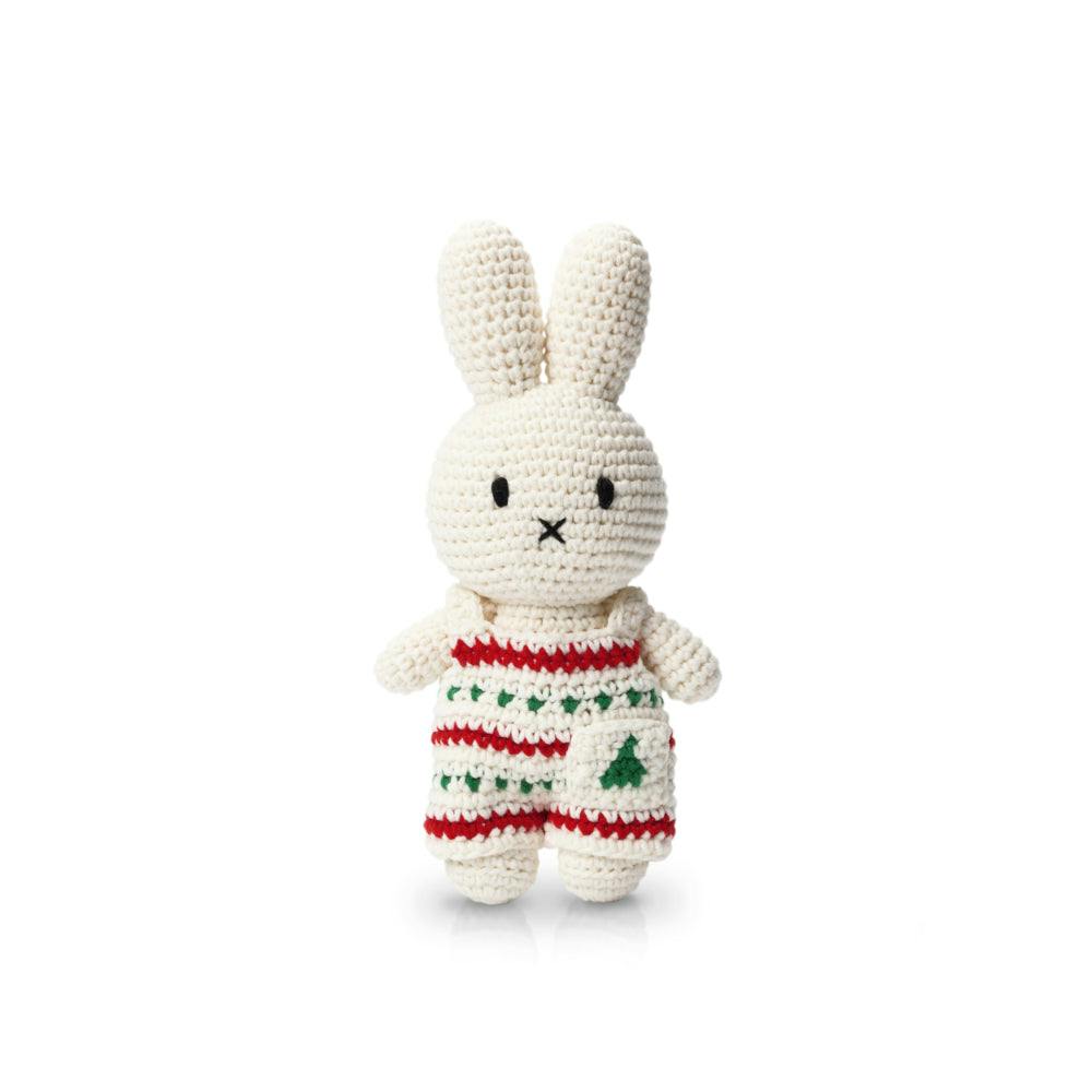 Miffy in Christmas Crochet Dress