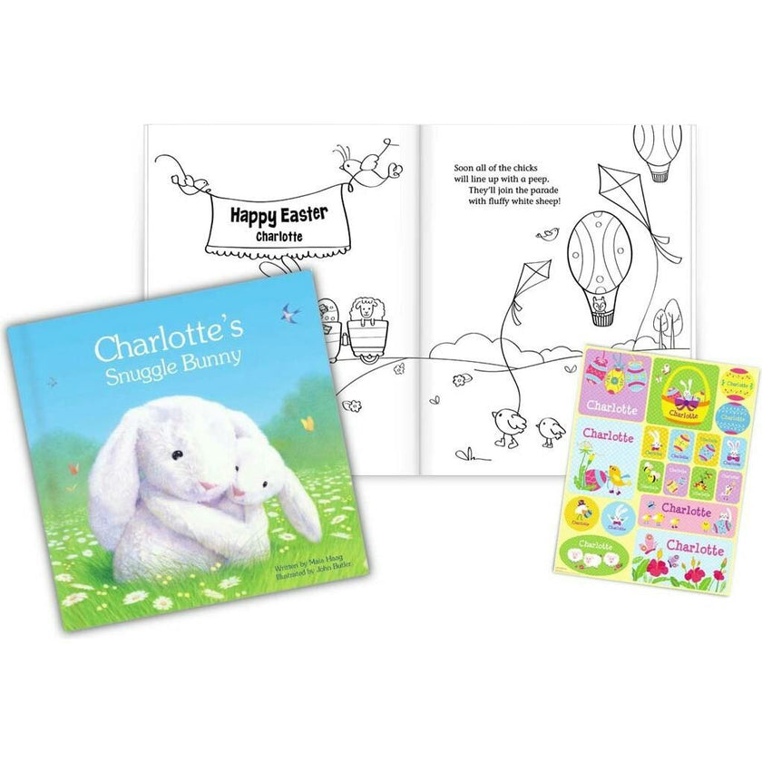 Easter Coloring Book, Sticker and Personalized Gift Set