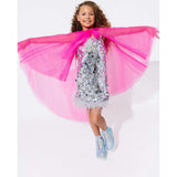 Hot Pink Crystal Cape