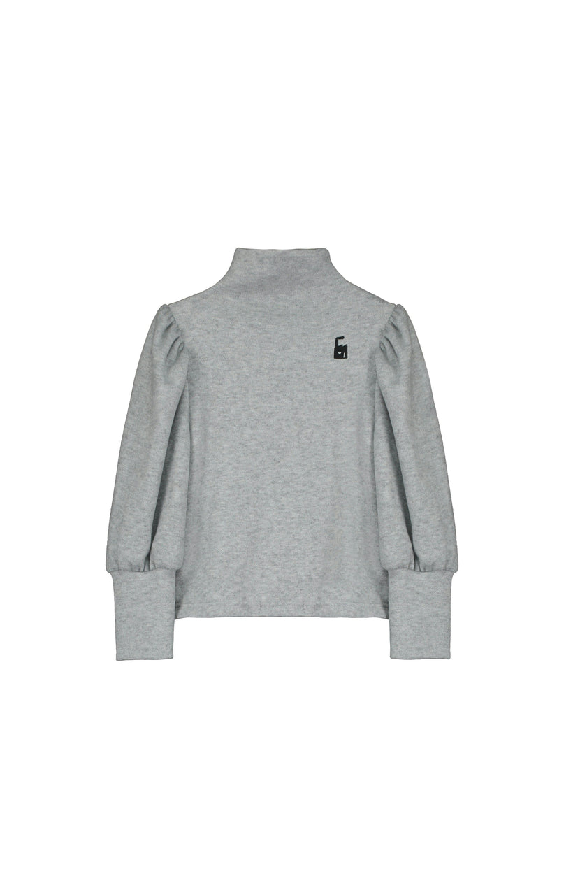 Nikki Turtleneck Top Grey