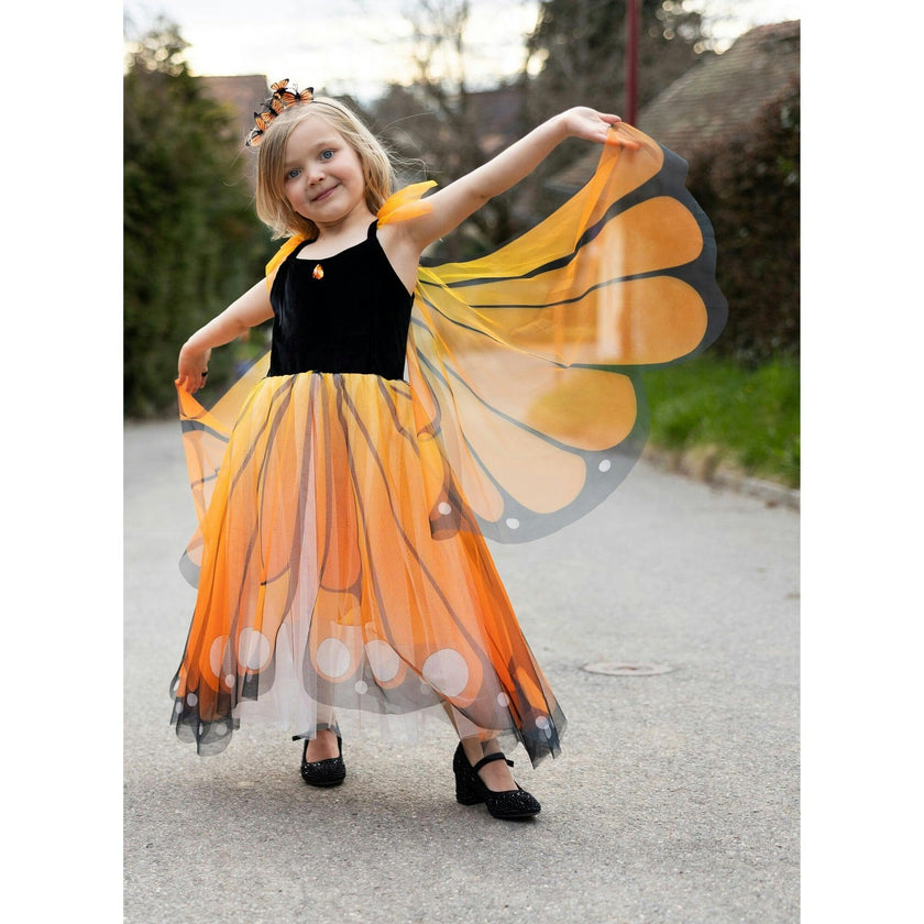 Butterfly Twirl Dress with Wings & Headband