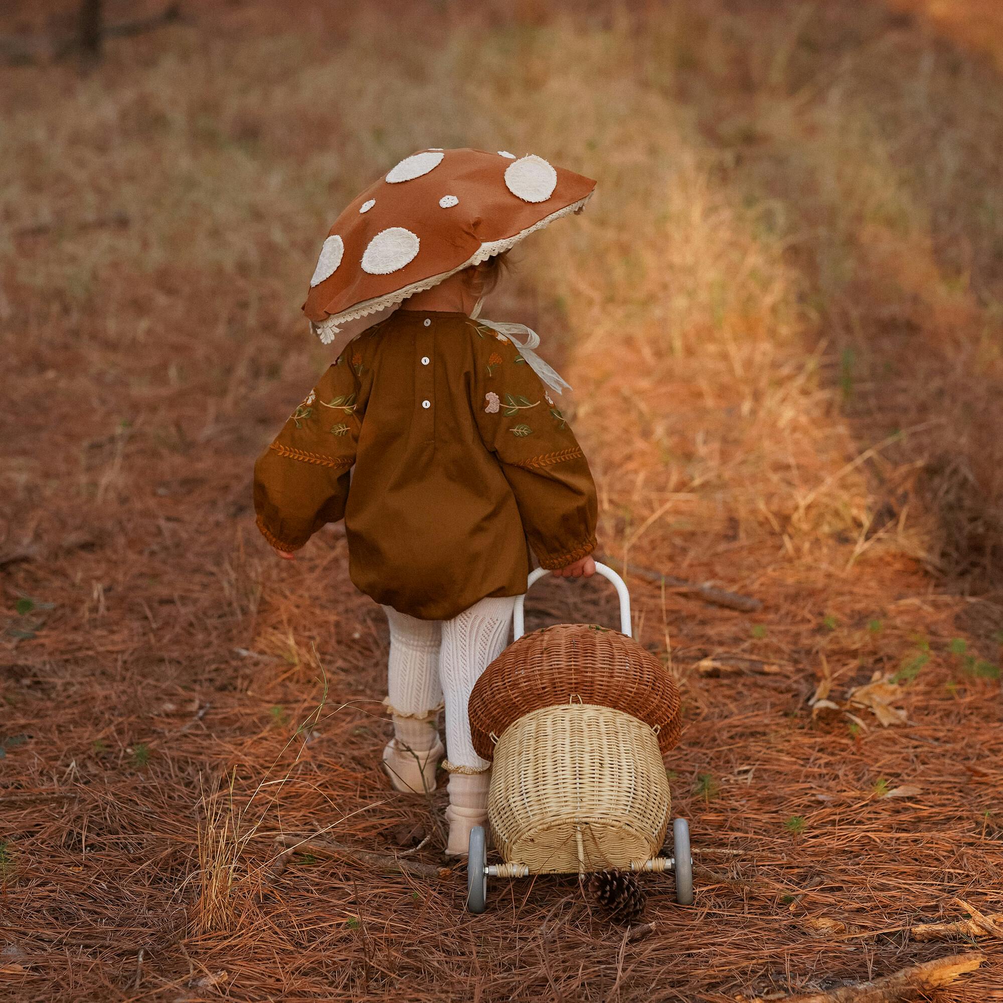 Mushroom Rattan Luggy