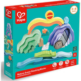 Hape: Nature Scene Stacking Blocks - Wooden Nesting Toy