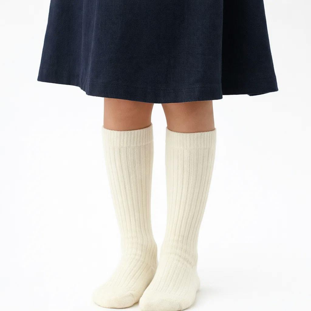 Girls Ribbed Knee Sock