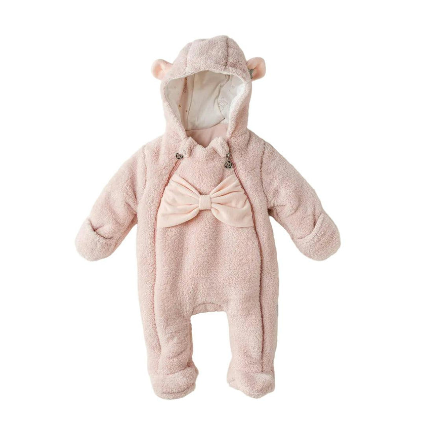 Pink Bow Welsoft Babysuit