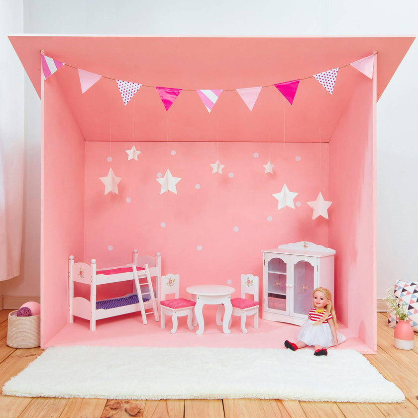 Olivia'S Little World 18" Doll Wooden Convertible Bunk Bed