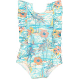 The BVIs - Girls Ruffle One Piece UPF 50+
