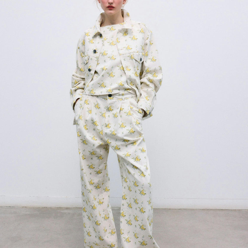 Mimosa Woman Jacket Mimosa Print