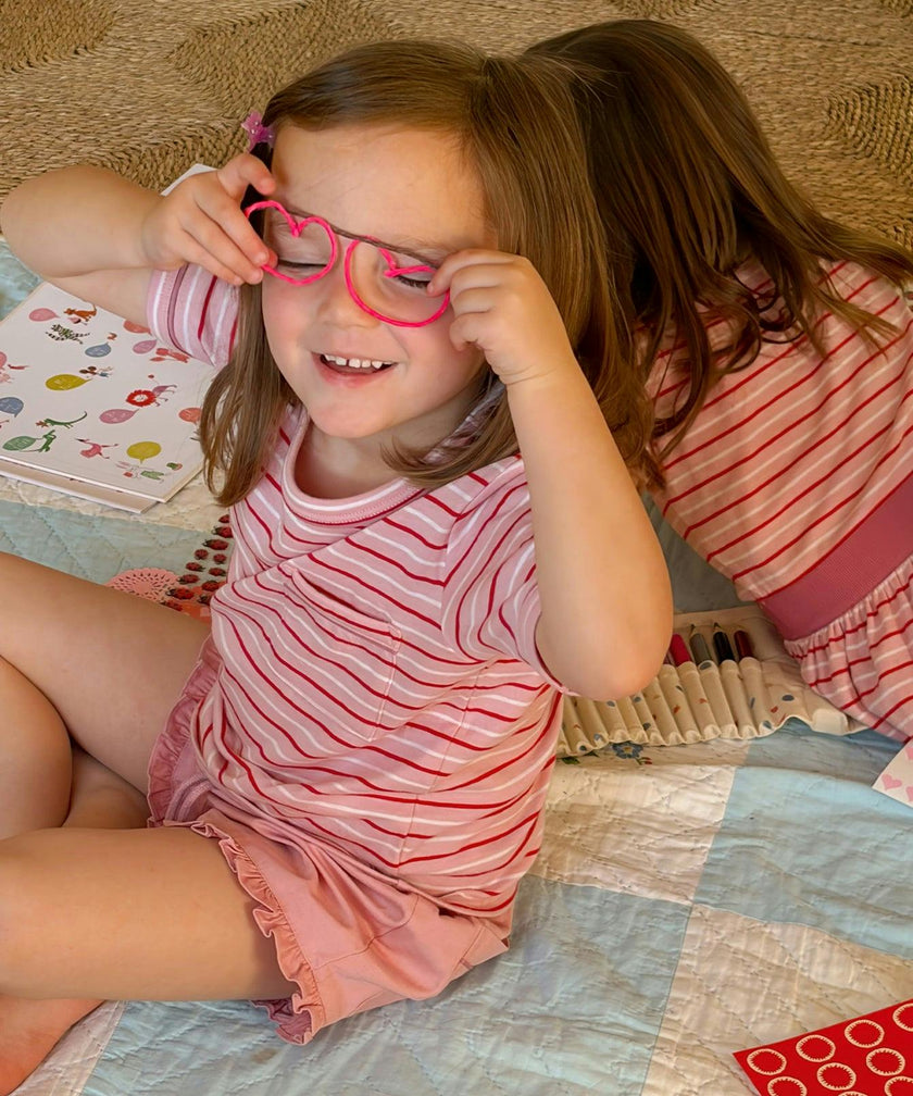 Willie T-Shirt, Petal Mini Stripe