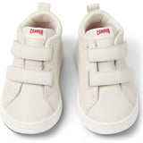 Kids Twins Leather Sneakers, Natural