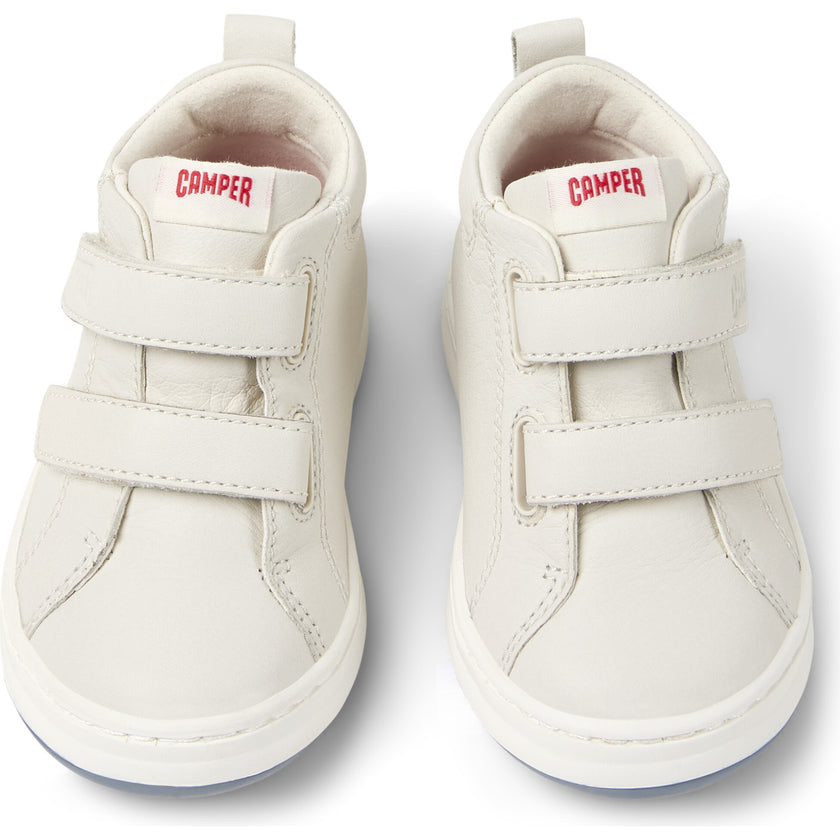 Kids Twins Leather Sneakers, Natural