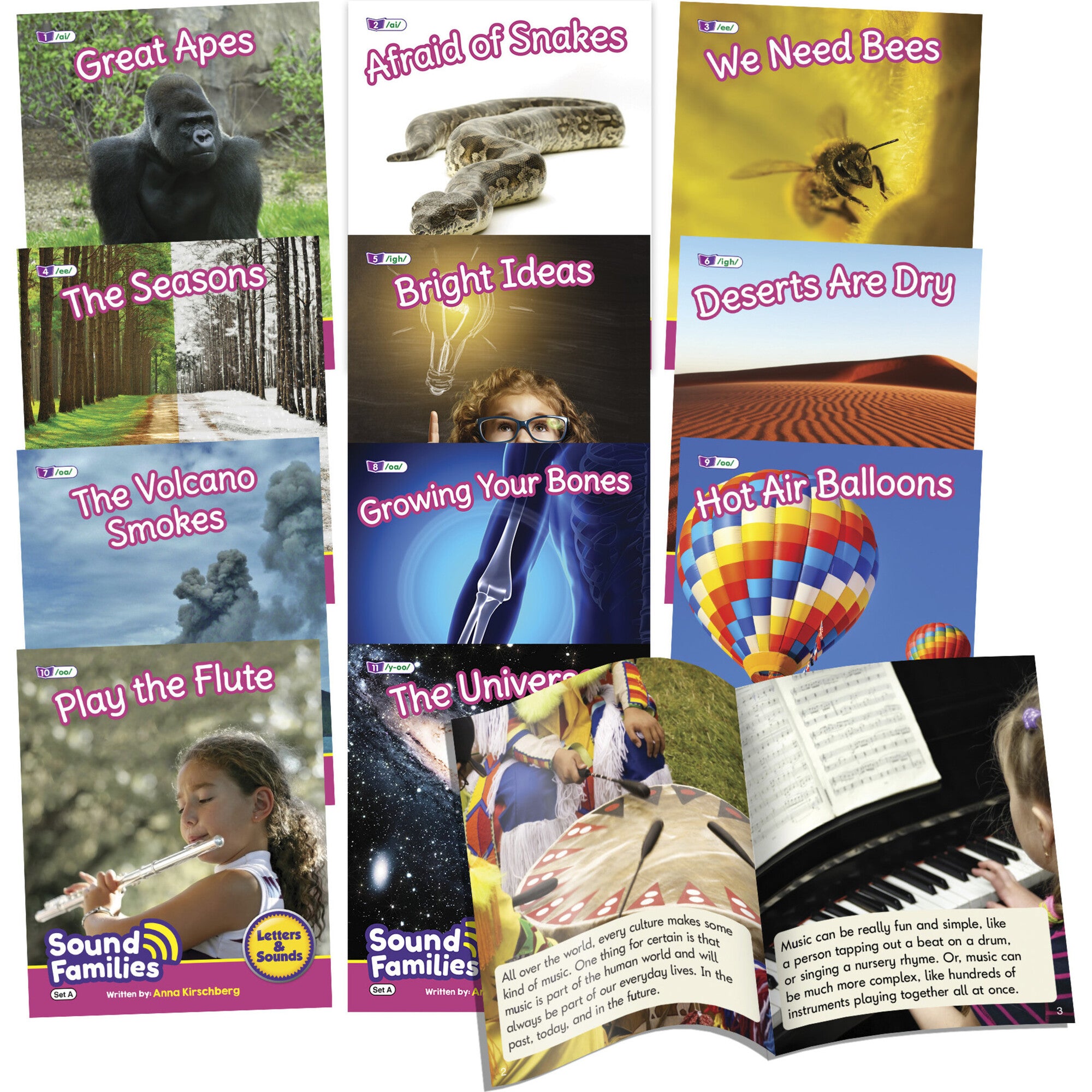 Decodable Readers Sound Families Long Vowels Non-Fiction Phase 5.5