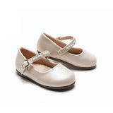Cream Margot Pearl Band Flats
