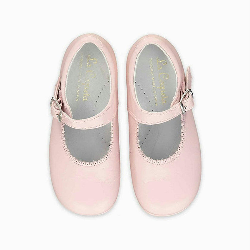 Light Pink Leather Toddler Mary Jane Shoes