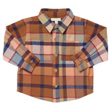 Boys Long Sleeve Jack Shirt - Hayride Plaid