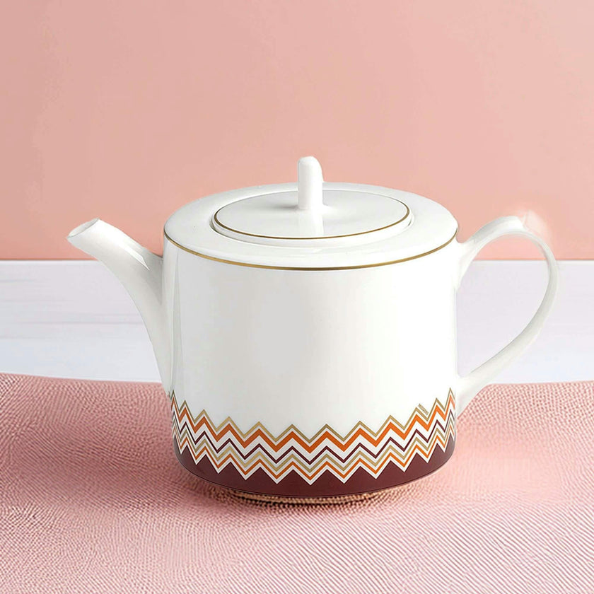 Tea Pot Or Coffee Pot Iconic  Multicolor Diam. 4.75"