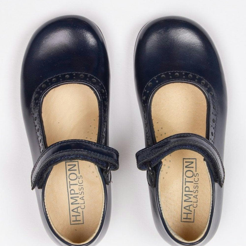Hampton Classics Katherine School Shoes in Navy