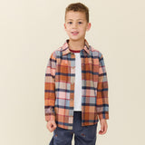 Boys Long Sleeve Jack Shirt - Hayride Plaid