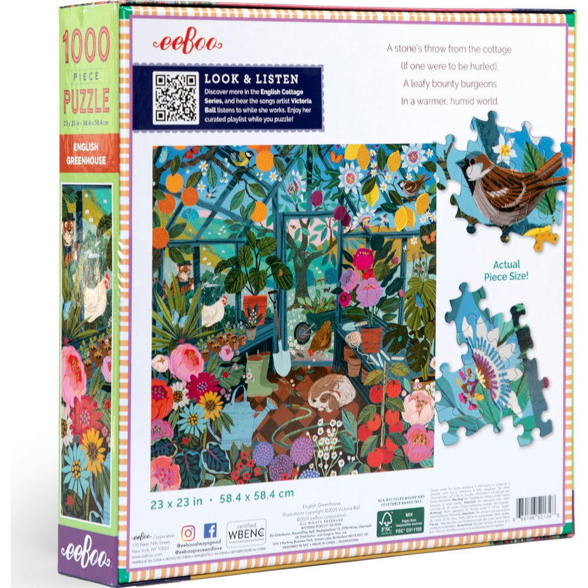 Piece&Love: English Greenhouse - 1000 pc Puzzle