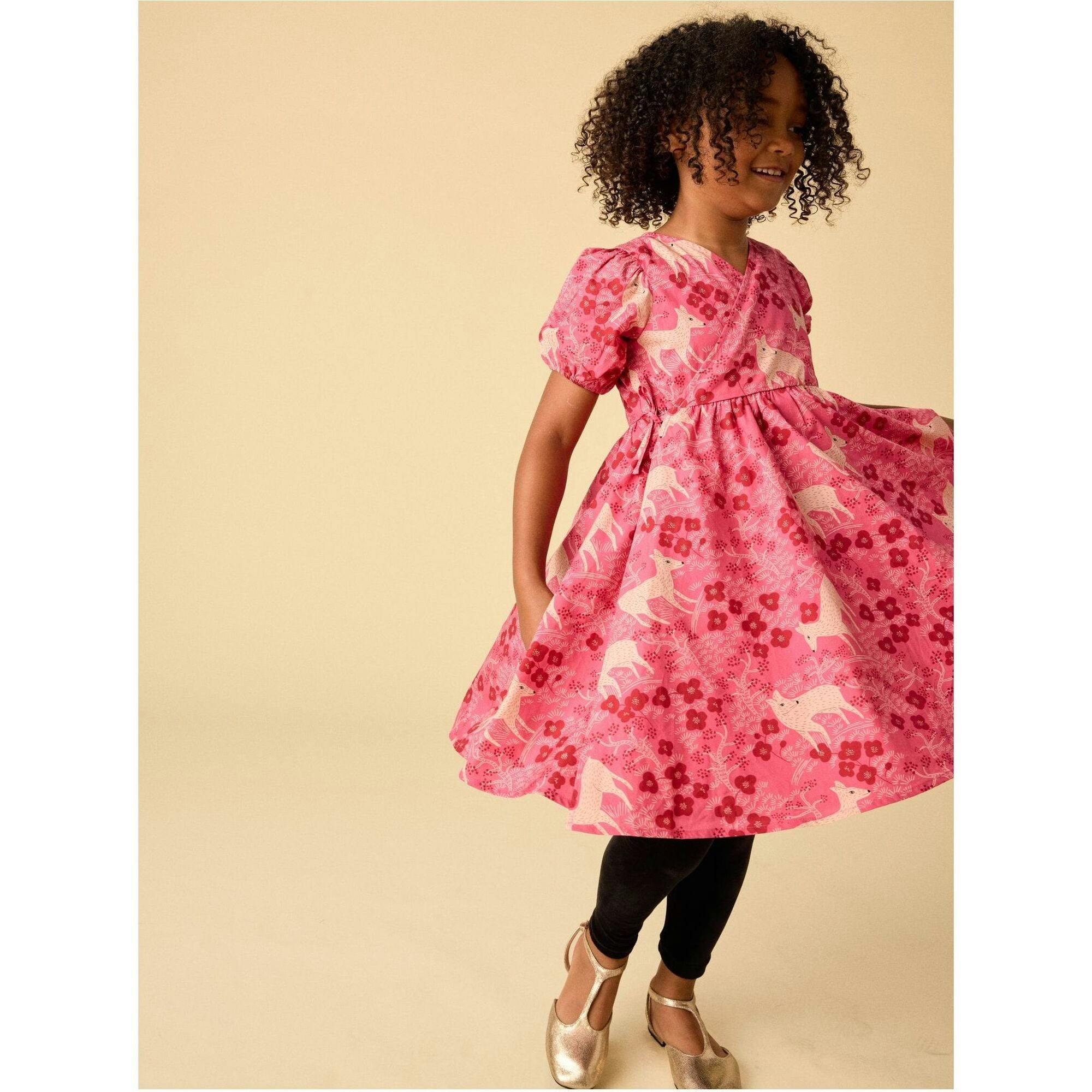 Tie Wrap Neck Dress, Multi