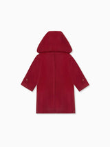 Burgundy Loden Wool Kids Coat
