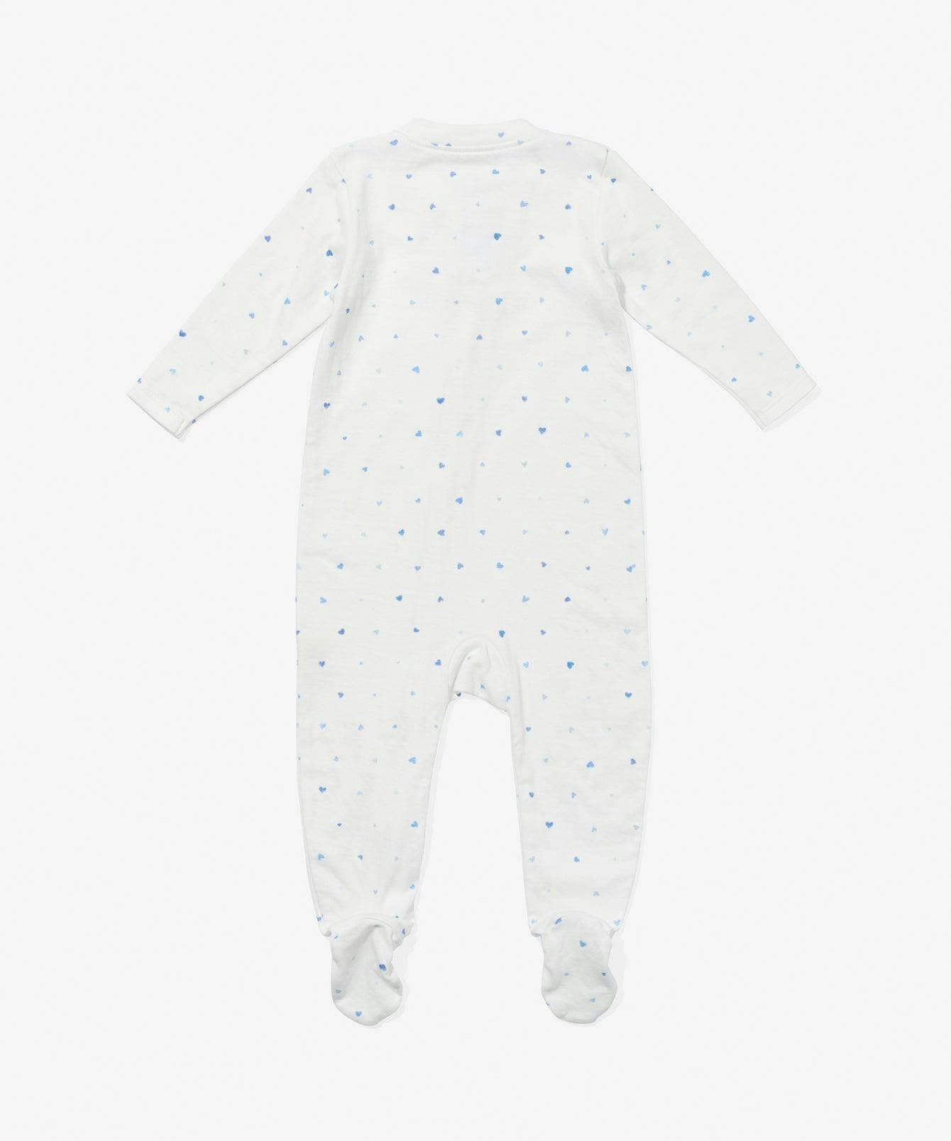 Marley Zip Pajama, Blue Hearts
