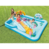 Inflatable Jungle Adventure Play Center Spray Kiddie Pool