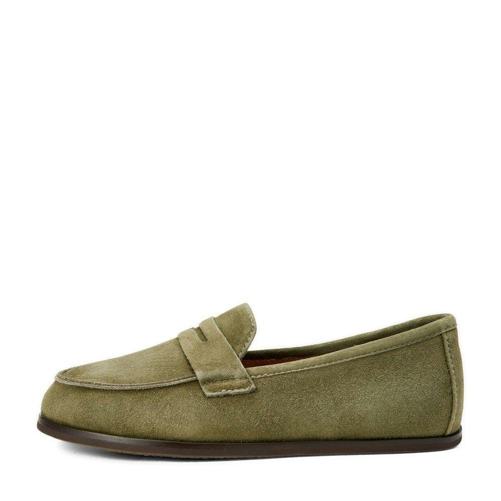 Ryan Suede Grosgrain Ribbon Trim Loafers