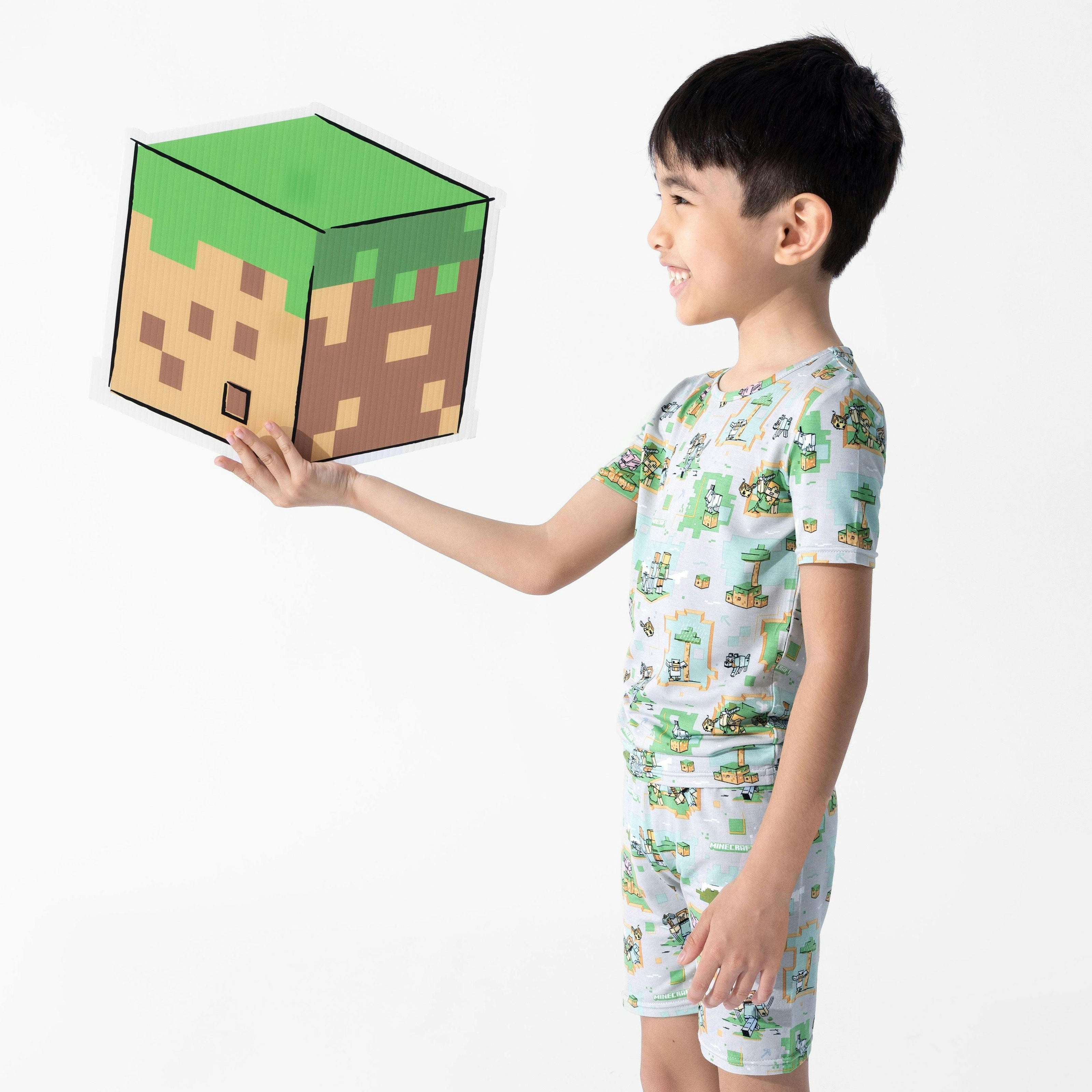 Minecraft Overworld Dreams Kids Pajama Short Set