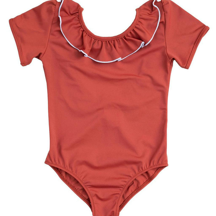 Carlotta Surf Suit Terracotta And Ivory