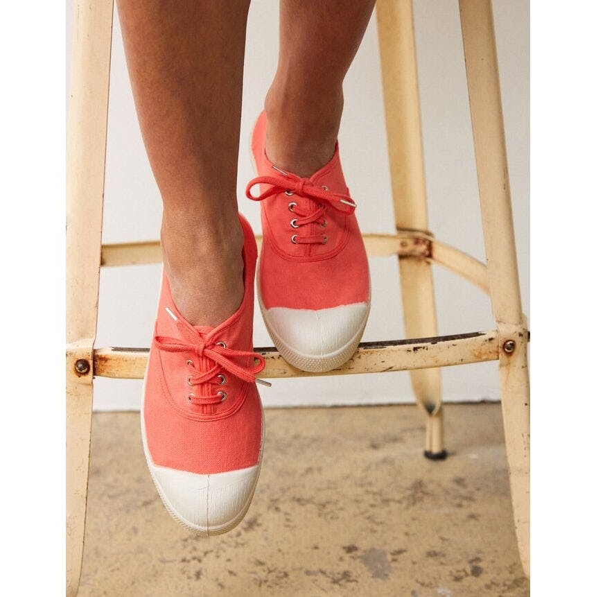 BENSIMON Womens -  Laces Tennis Shoes - Flamingo