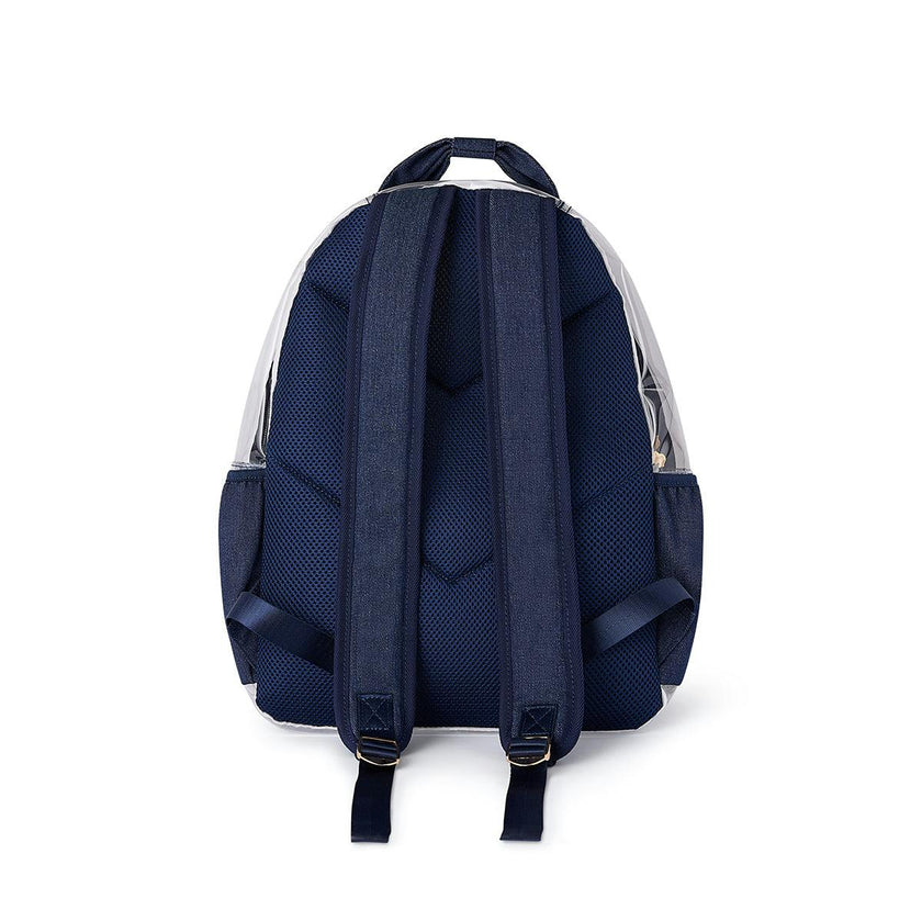 Denim and Gems Clear Backpack
