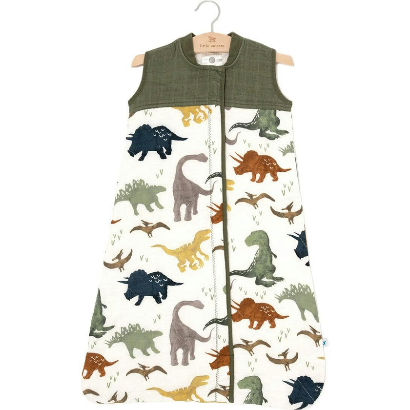 Cotton Muslin Quilted Sleep Bag - Dino Friends