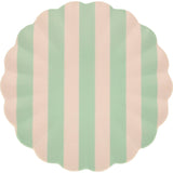 Stripy Reusable Bamboo Large Plates