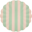 Stripy Reusable Bamboo Large Plates