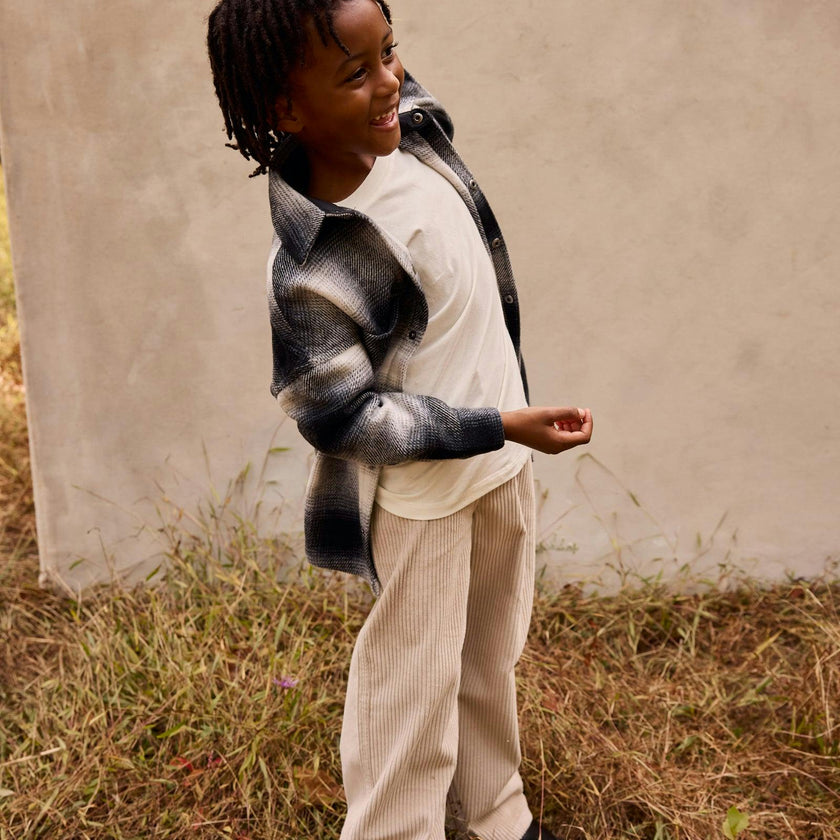 Organic Cotton Corduroy Wide Leg Pant