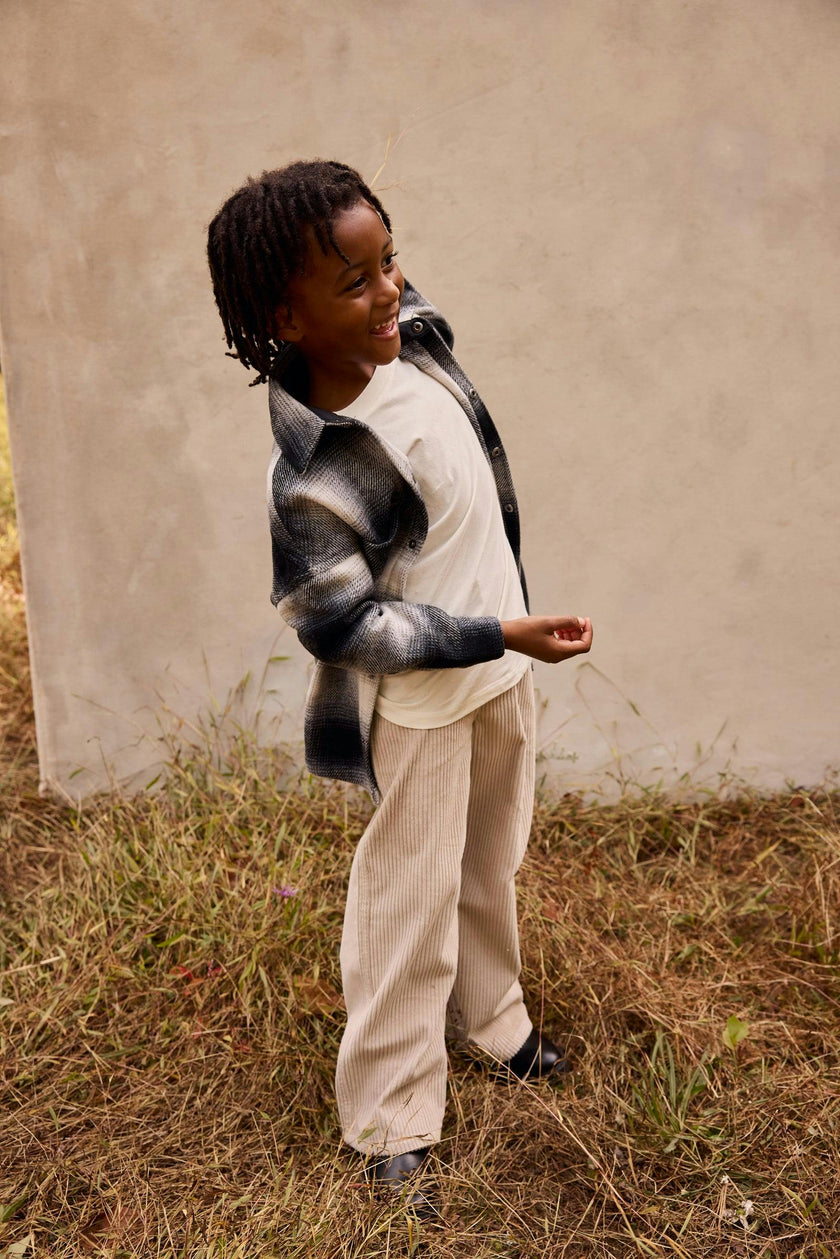 Organic Cotton Corduroy Wide Leg Pant