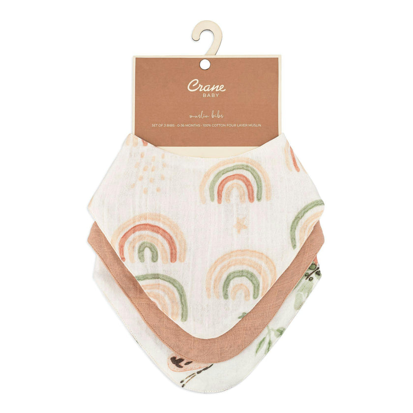 Parker Butterfly Cotton Bandana Baby Bib (3 Pack)