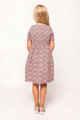 Mini Parker Dress in Floral Fan