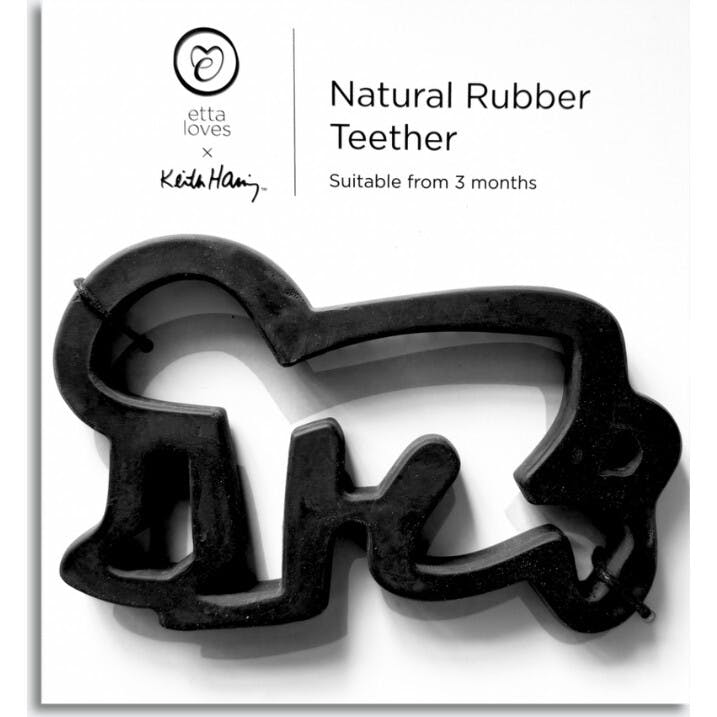 KEITH HARING 'BABY' NATURAL RUBBER TEETHER