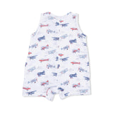 Vintage Planes - Sleeveless Shortie Romper