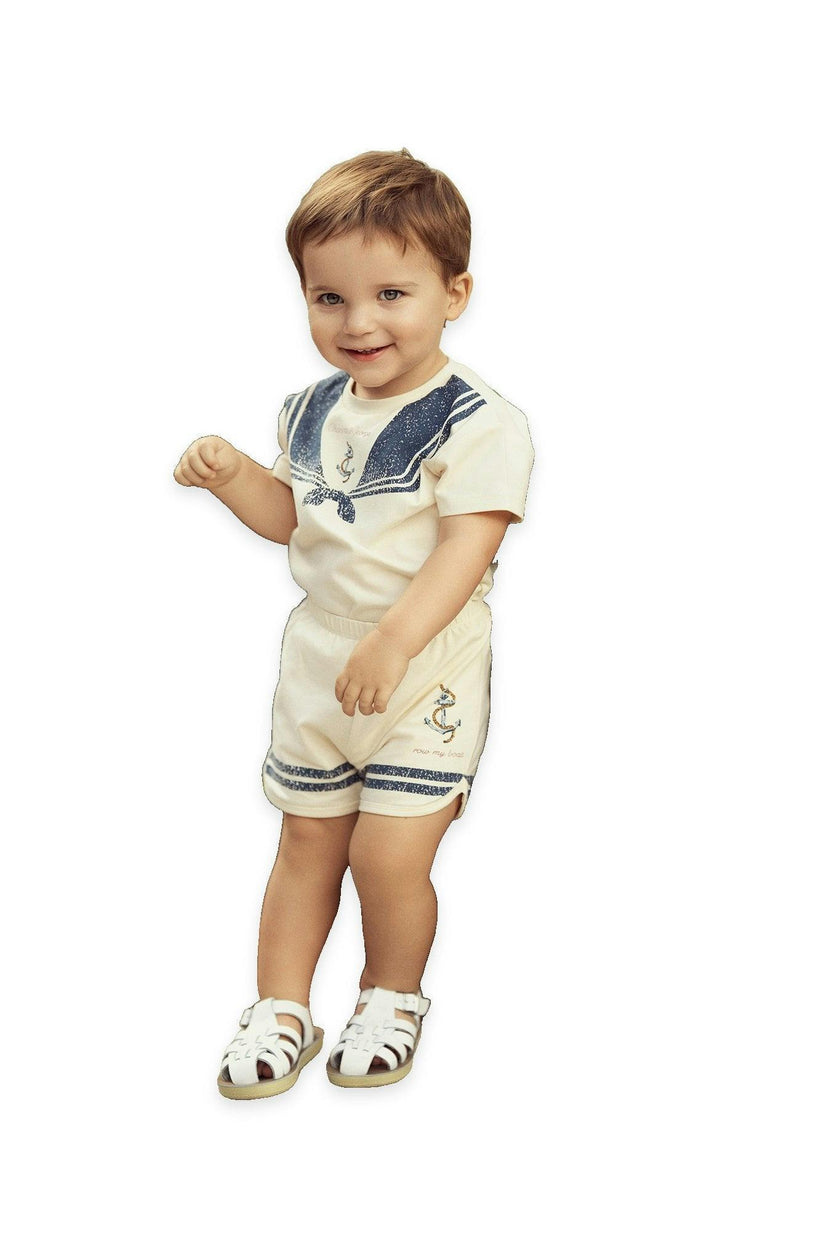 Sailor Collar Printed Set